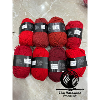 Len milk cotton mác đen 50g (Màu 41 - 86)