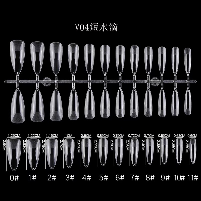 Móng up vinimay Soft Gel đủ phom,12 size/ 552 móng vinimay Chính Hãng