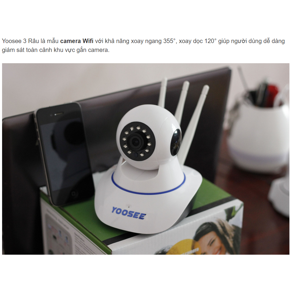 Camera Yoosee 3 Anten IP Wifi HD1080 - HÌNH ẢNH SĂC NÉT