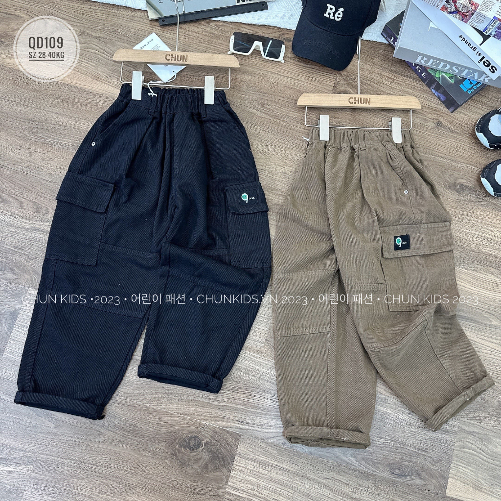 QD109 -  Q109 QUẦN kaki đại túi hộp 9 A.M - Q102 cho Bé