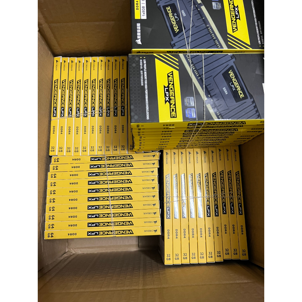 RAM CORSAIR VENGEANCE LPX 16GB 32GB 64GB BUSS 3200 3600