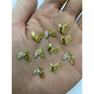 charm đá hình bướm, charm bướm gắn móng