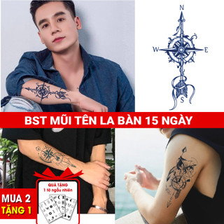 Hình xăm la bàn không thấm nước 10-15 ngày( được chọn mẫu)
