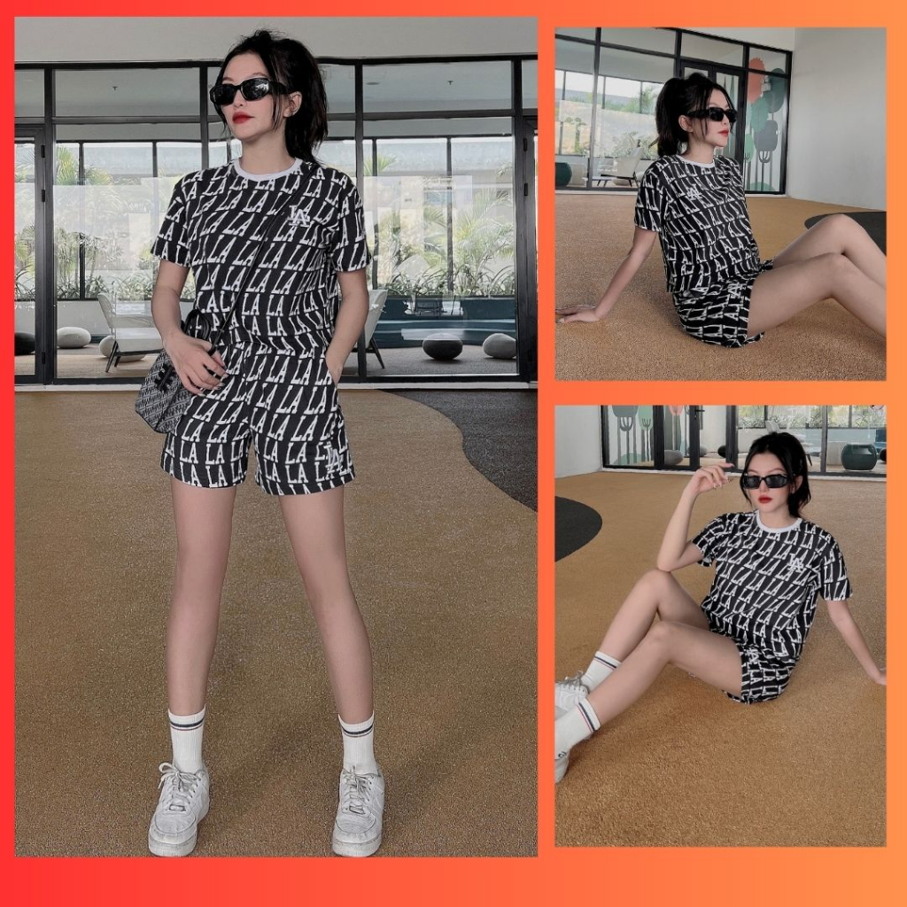 BỘ SHORT MẶC NHÀ MLB HOLOGRAM F1