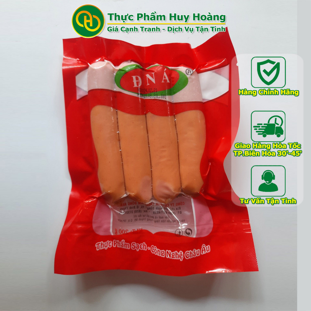 Xúc Xích Xông Khói 4 Cây Gói 200gr [Giao Hỏa Tốc Biên Hòa]