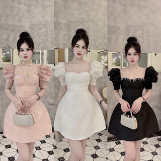 THẢO BIGSIZE (60-90 KÝ) ĐẦM DỰ TIỆC VIỀN ĐÁ SANG CHẢNH