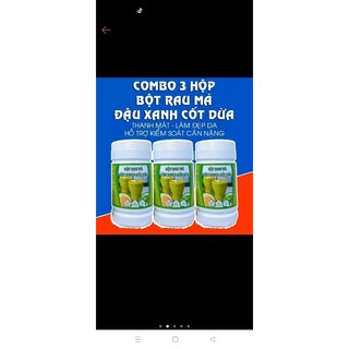 bột đậu xanh rau má cốt dừa 500gr