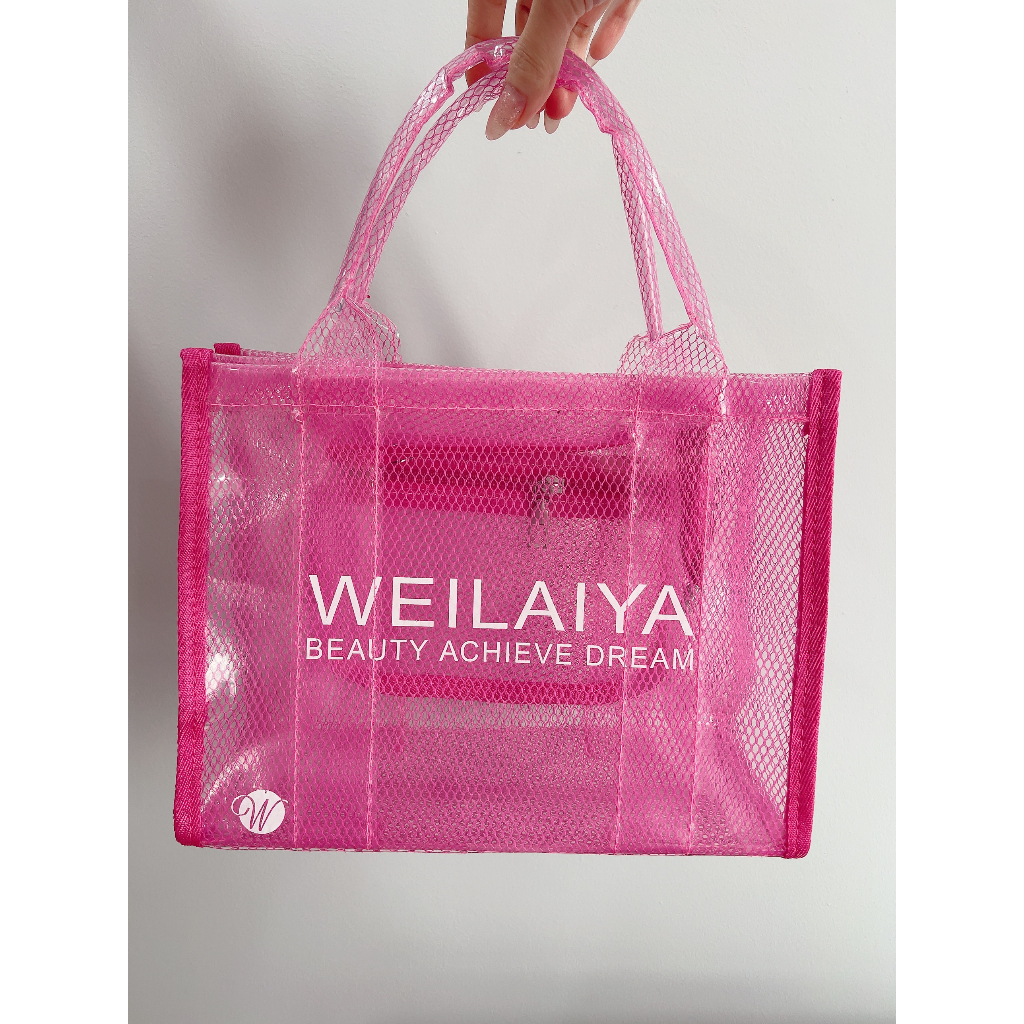 [Quà Tặng không bán] Túi Weilaiya Kute - chất PVC cao cấp kích thước 28x22x12cm (không bao gồm sản phẩm bên trong)