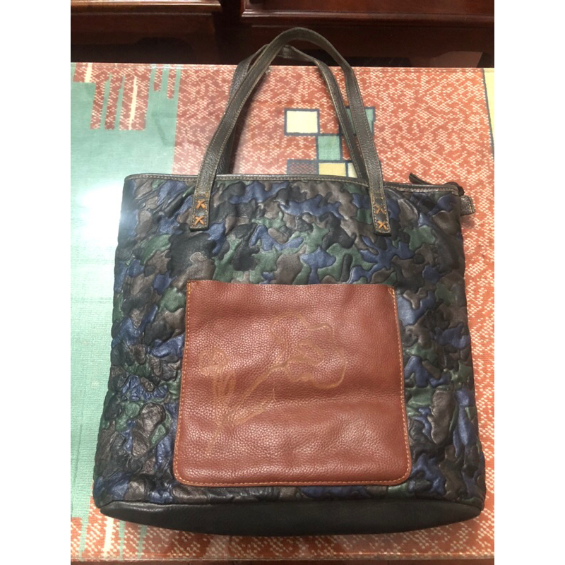 Túi da thật hàng si Nhật bãi