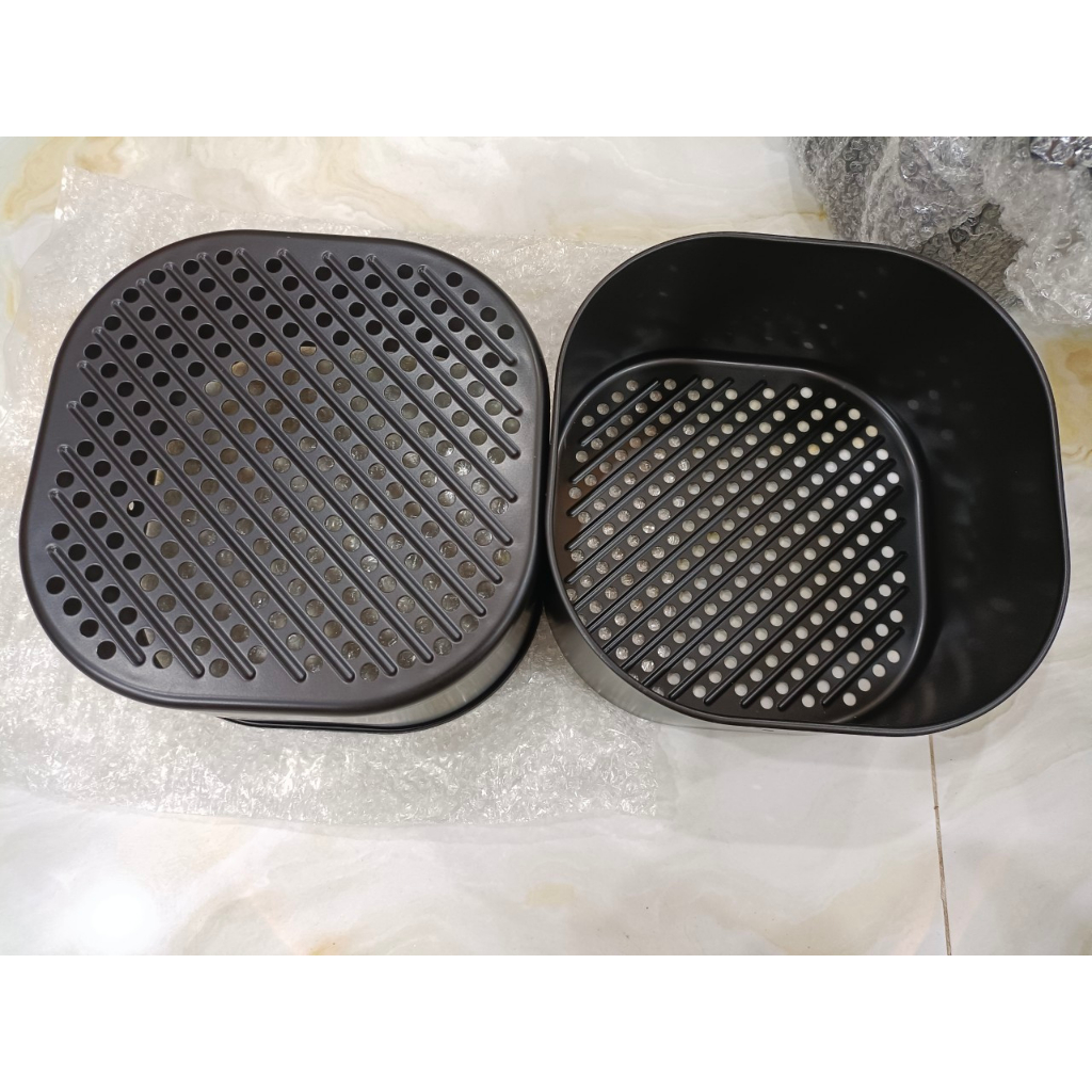 Khay inox thay thế nồi chiên không dầu loại 3-4-5L