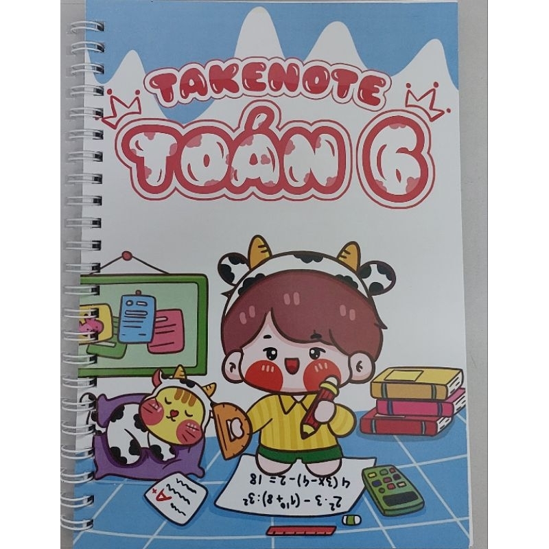 Combo 6 quyển sổ tay Takenote beta lớp 6 BỘ CÁNH DIỀU Toán, Văn, anh, lý, hoá, sinh - trang trí đẹp, bắt mắt, Khổ A5