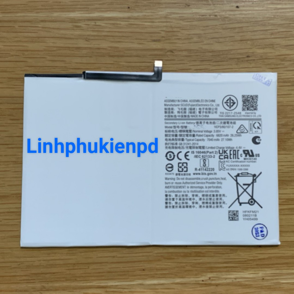 Pin máy tính bảng samsung Tab A8 10.5 / X205 / HQ-6300SD