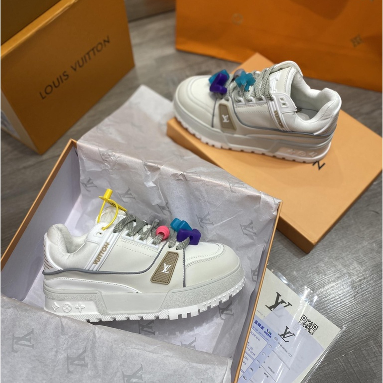 Giày thể thao Lv Trainer Maxi White Like Auth