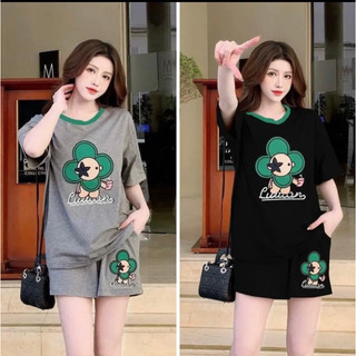 Sét bộ đùi mặc nhà chất thun cotton mặc nhà co giản 4 chiều-duiong