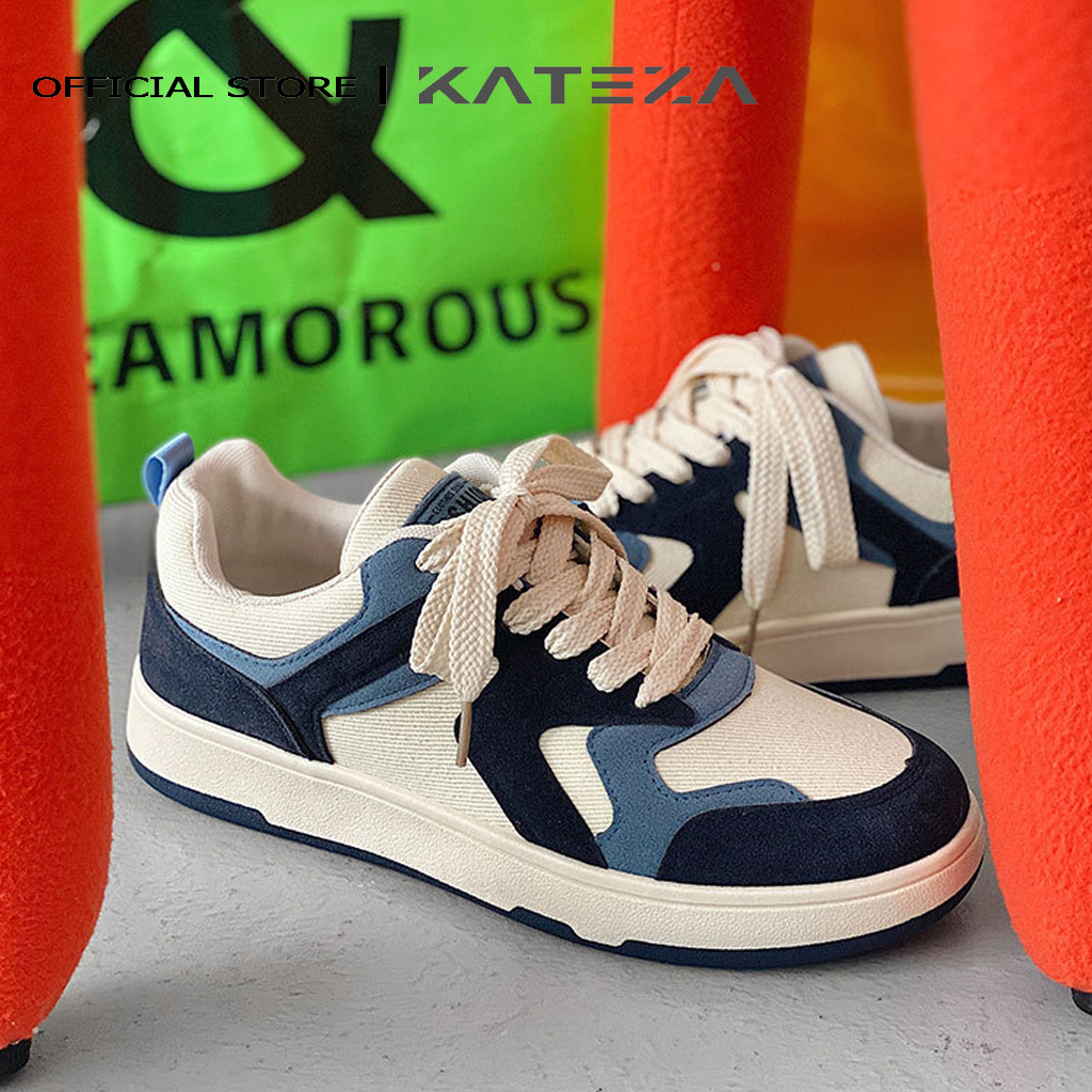 Giày thể thao nam KATEZAG58 chất liệu vải kết hợp da lộn thoáng khí phong cách trẻ trung năng động full size