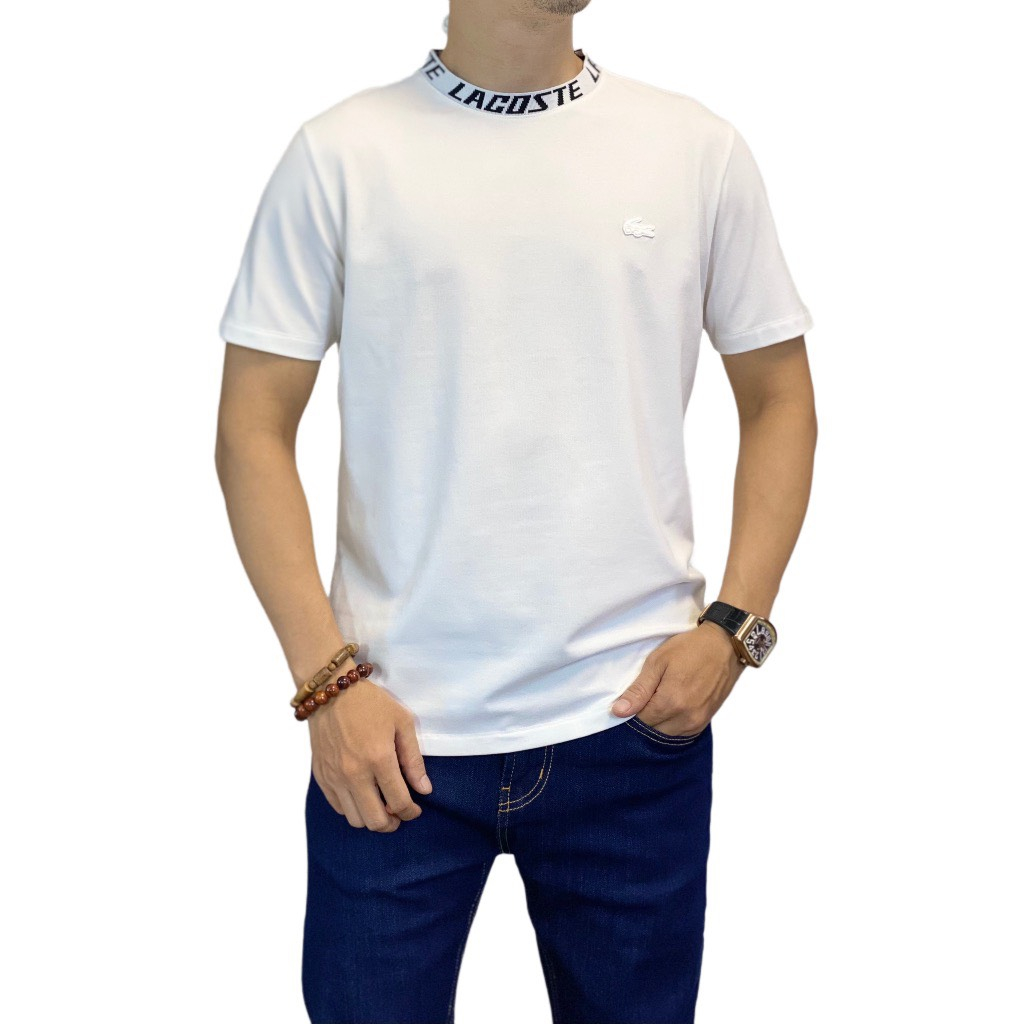 Áo Thun Nam Laccos Cổ Tròn Ngắn Tay - Aó Thun Nam Cotton Co giãn Thấm Hút Mồ Hôi