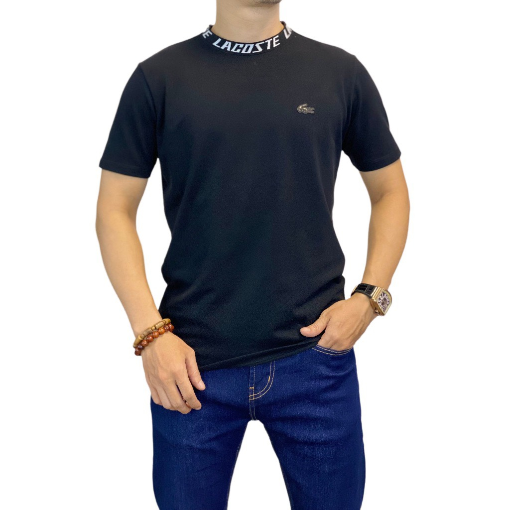Áo Thun Nam Laccos Cổ Tròn Ngắn Tay - Aó Thun Nam Cotton Co giãn Thấm Hút Mồ Hôi