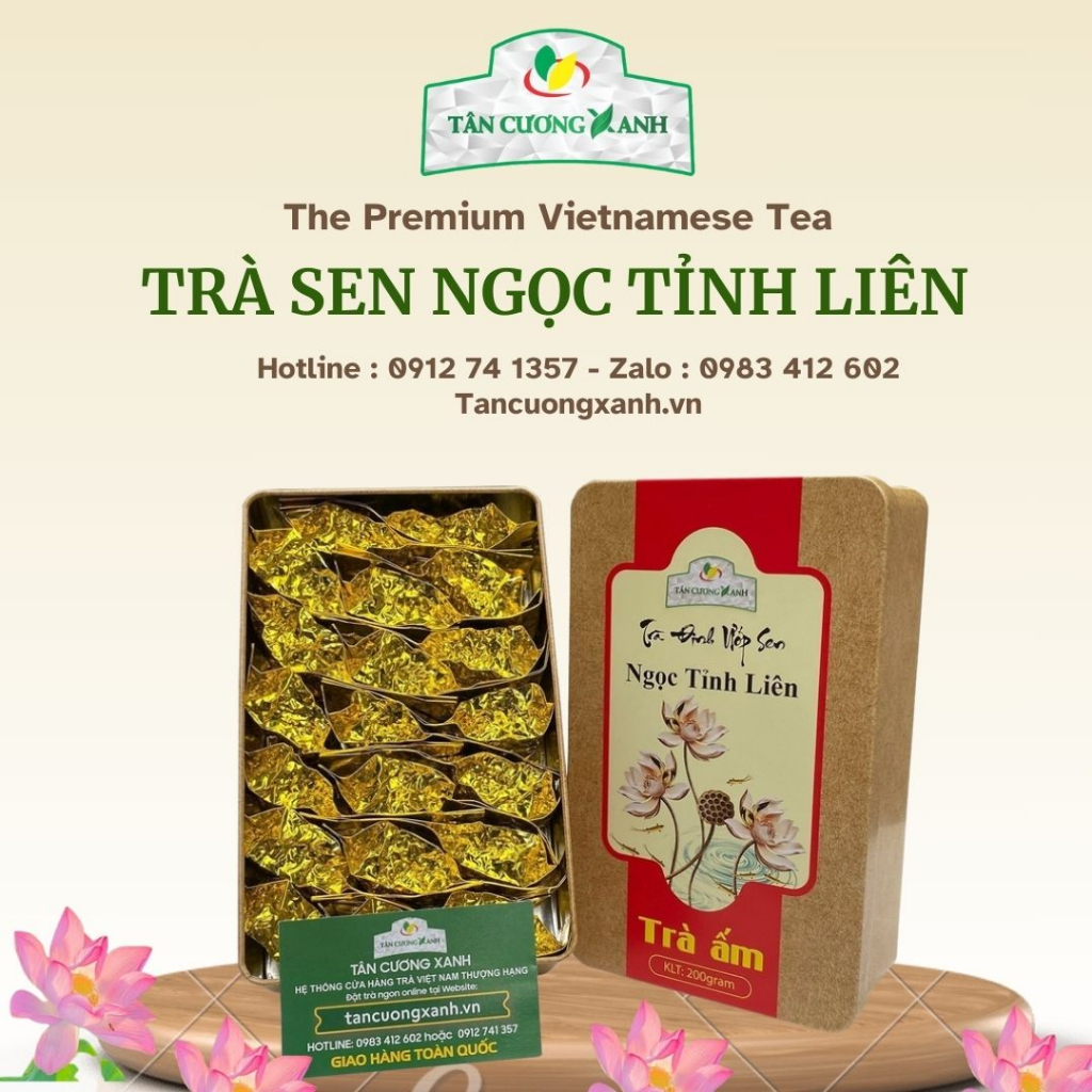 Trà Đinh Ướp Sen Ngọc Tỉnh Liên 200gram - Trà Ấm Thái Nguyên