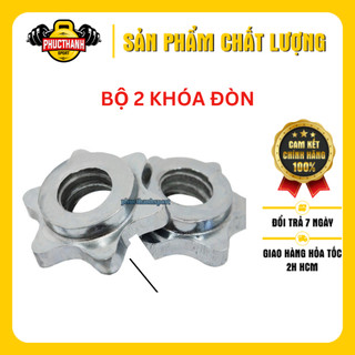 Bộ 2 cái chốt đòn tạ bằng gang