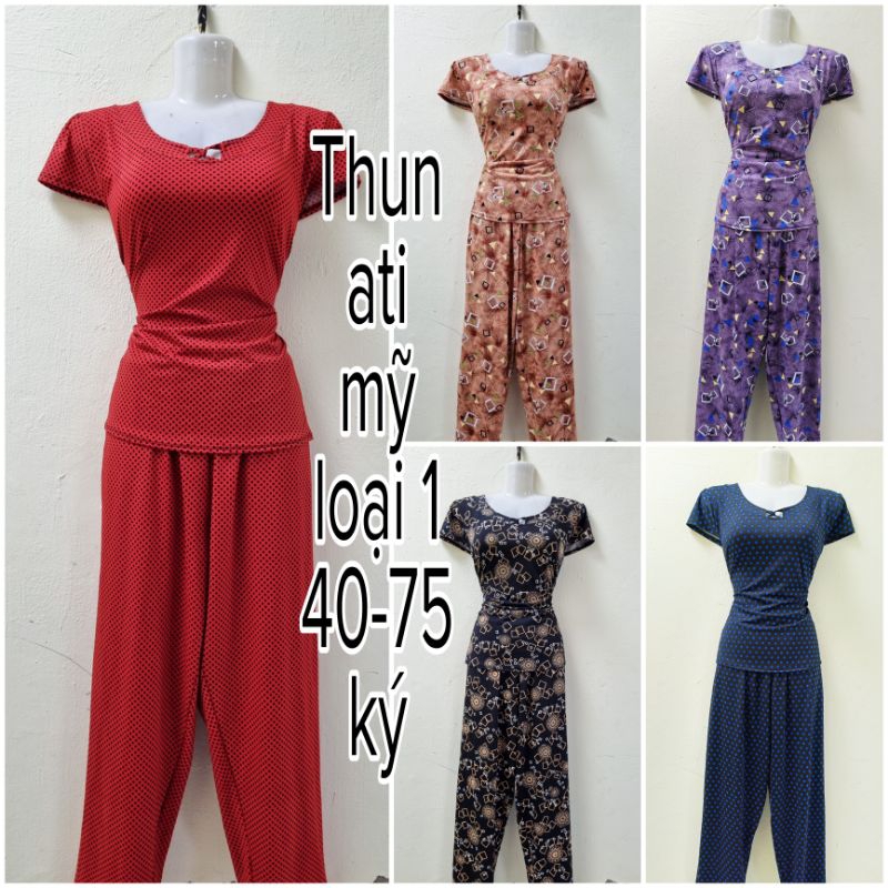 BỘ TRUNG NIÊN THUN ATI TỐT QUẦN DÀI