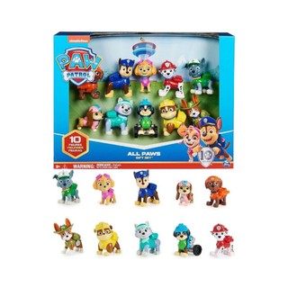 Paw patrol: hộp 10 chó cứu hộ paw patrol: marshall, chase, everest, liberty, rex,...
