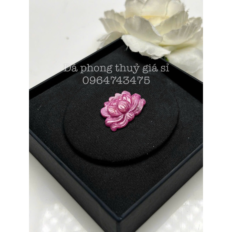 Mặt dây chuyền hoa sen ru by nguyên bản tu nhien siêu đẹp Vip