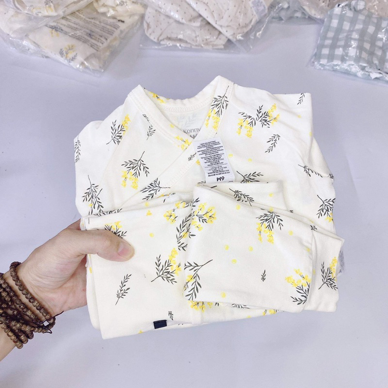 Set body konny vạt chéo kèm quần cho bé trai bé gái hàng xuất dư xịn