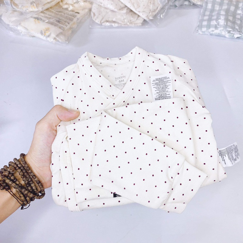 Set body konny vạt chéo kèm quần cho bé trai bé gái hàng xuất dư xịn