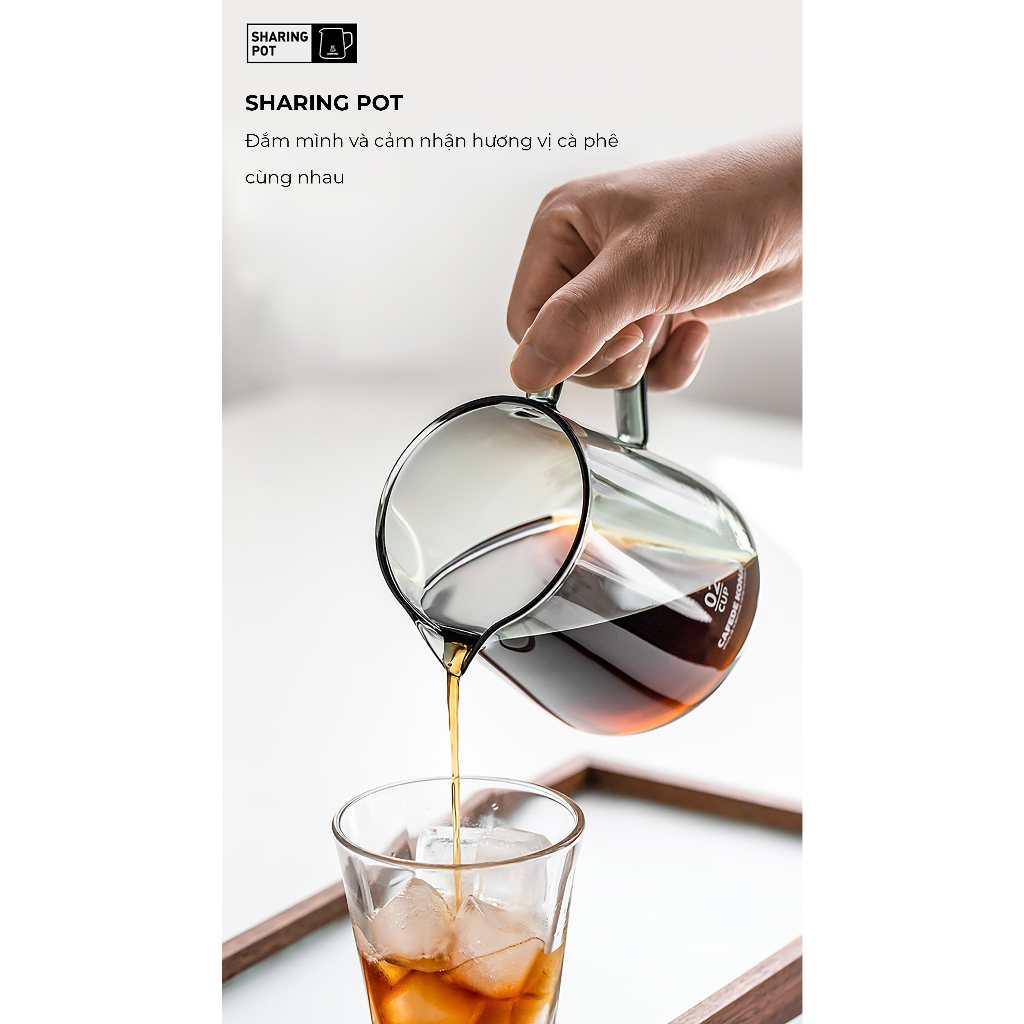 Volcano Bình thuỷ tinh phục vụ cà phê CAFEDE KONA
