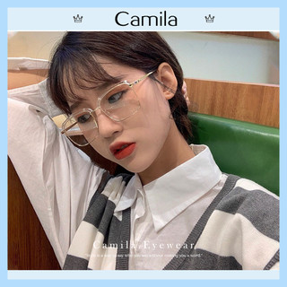 Gọng kính cận nam nữ CAMILA mắt vuông nửa gọng unisex C003