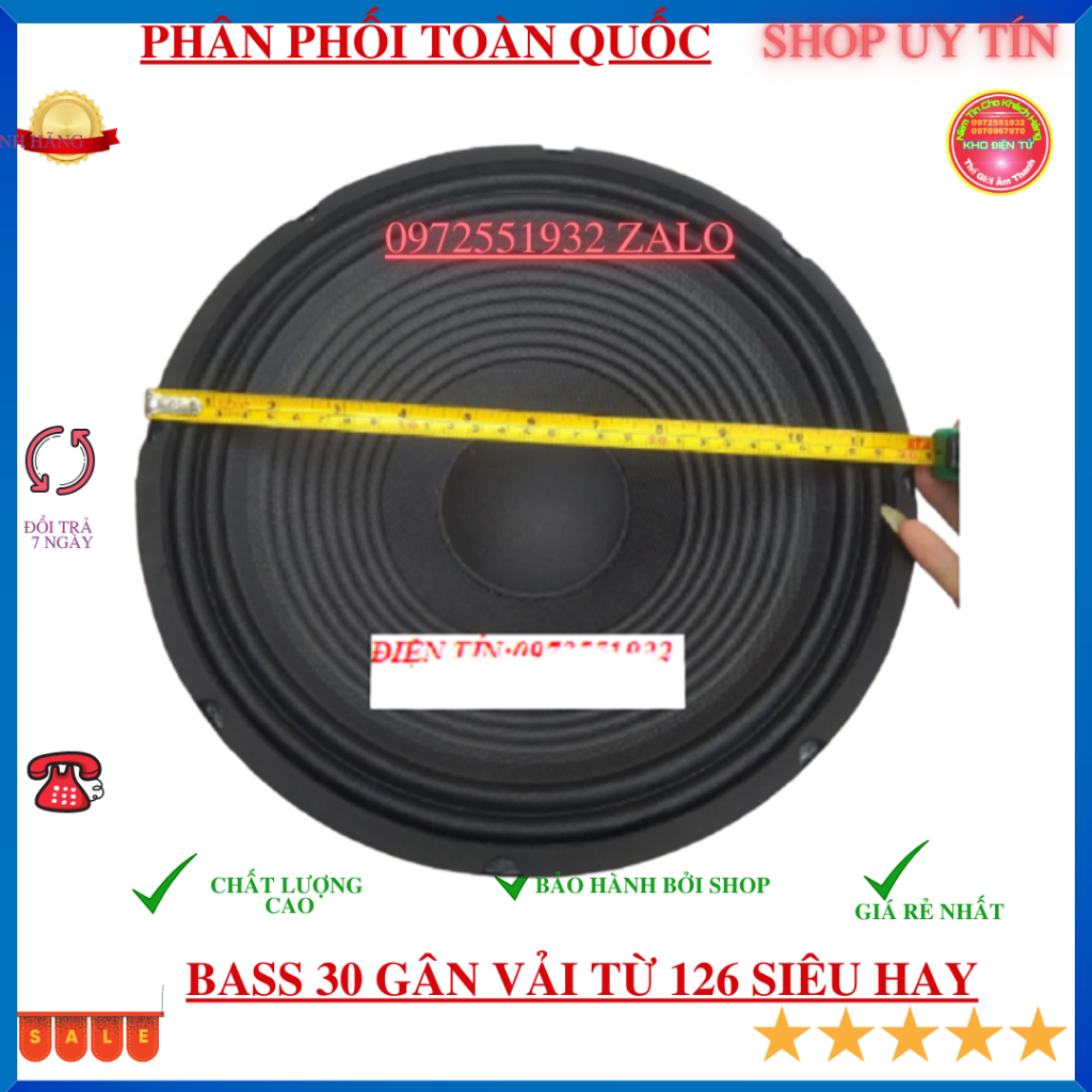Củ loa bass 30 ừ 126 con 36