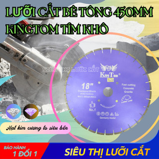 Lưỡi Cắt Granite size 450mm KingTom Tím Khô – Chuyên Bê Tông Cốt Thép - Giá Siêu Tốt