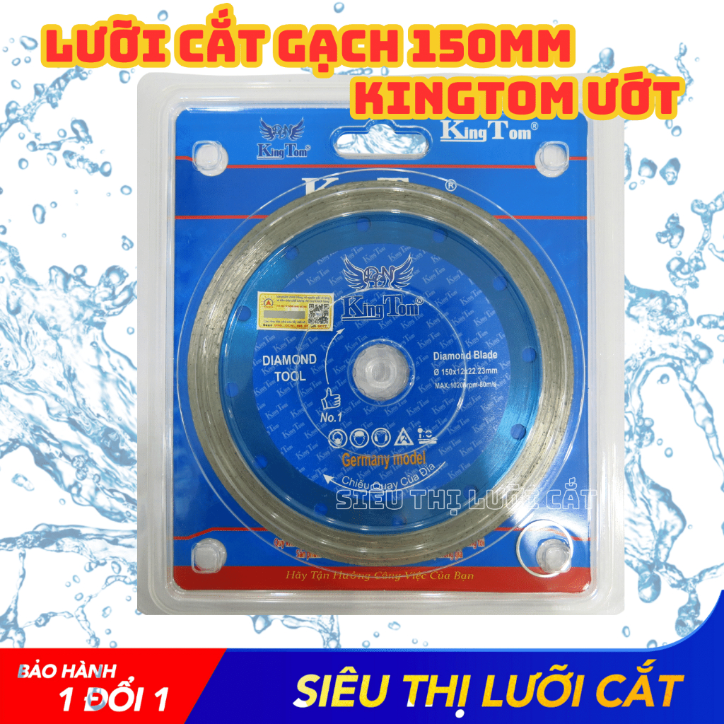 Lưỡi Cắt Gạch 150mm KingTom Ướt