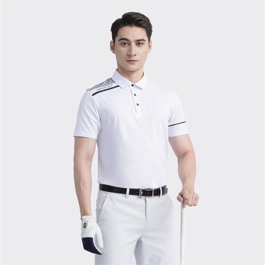 Áo polo nam ngắn tay ARISTINO GOLF họa tiết in độc đáo, màu sắc tươi sáng trẻ trung - APSG52S3