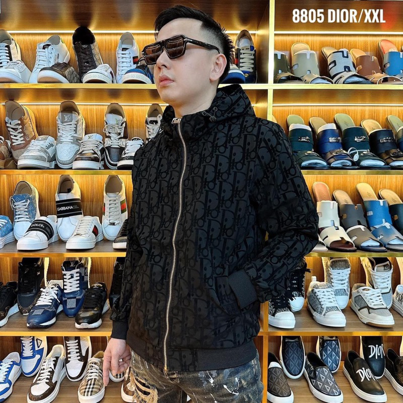 Áo khoác gió có mũ Dior