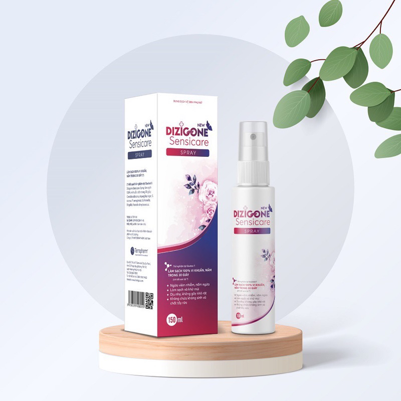 Xịt Vệ Sinh Phụ Nữ Dizigone Sensicare Spray - Hết Ngứa, Giảm Khí Hư, Khử Mùi Hôi - Dung tích 150ml