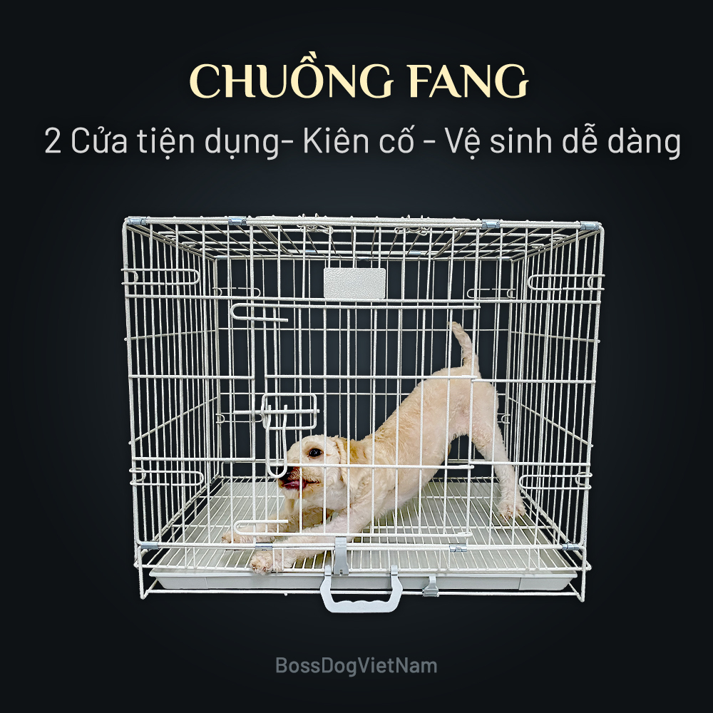 Hỏa Tốc Chuồng chó mèo nan dày - sơn tĩnh điện | BossDog
