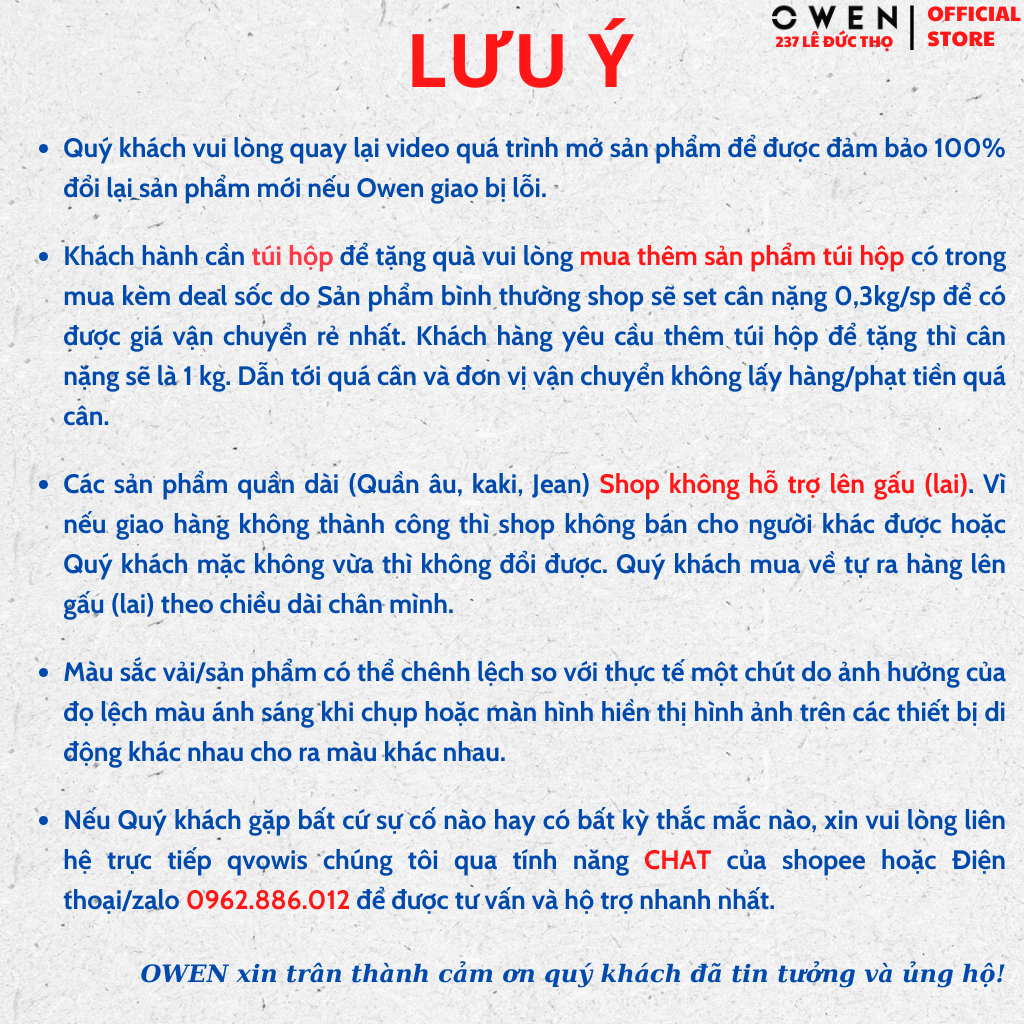 Quần jean nam Owen QJS230156 quần bò hàng hiệu màu xanh trung chất liệu cotton denim cao cấp form slim fit ôm vừa