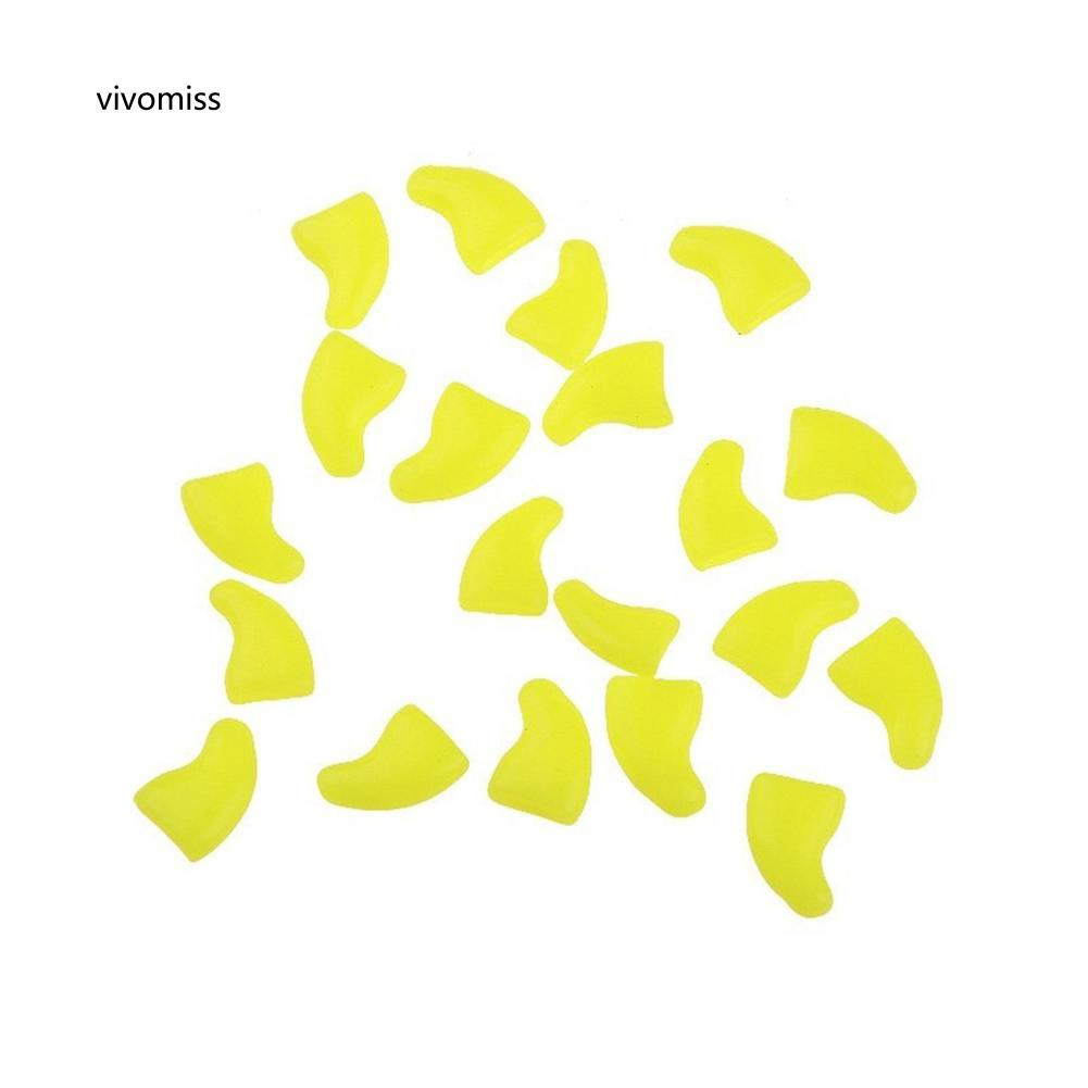 Móng Giả Bằng Nhựa Dẻo Cho Mèo Bộ 20 Móng Giả Làm Đẹp Cho Mèo Cưng Nhiều Màu Kèm Keo Dán - KIKINO