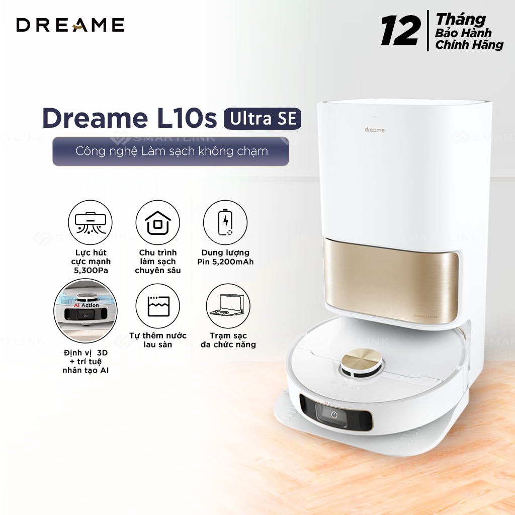 [VOUCHER + QUÀ TẶNG ] Robot lau sàn hút bụi tự làm sạch Dreame Bot L10s Ultra SE/L10 Ultra/L10s Ultra - Bản quốc tế | BigBuy360 - bigbuy360.vn