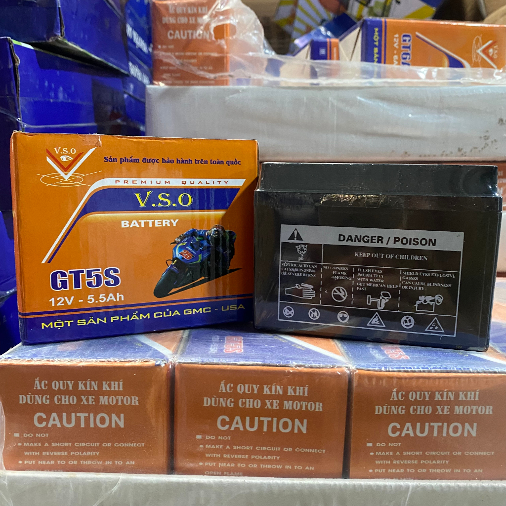 Bình ắc quy V.S.O GT6A - hàng chính hãng