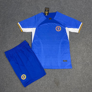   in tên số theo yêu cầu  Chelsea Xanh 2023 2024 Bộ quần áo thể thao bóng đá Vải Thun thái cao cấp 