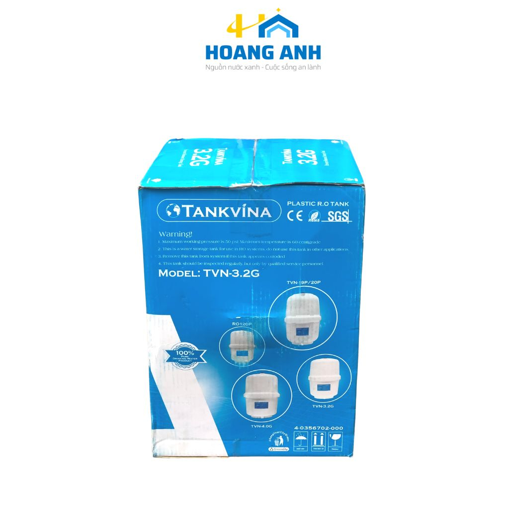 Bình áp máy lọc nước RO Tankvina 3.2G