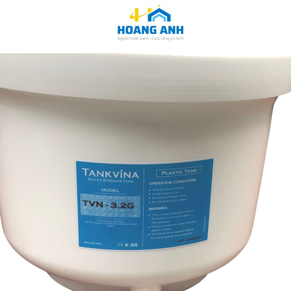 Bình áp máy lọc nước RO Tankvina 3.2G