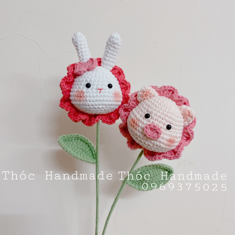 Hoa đầu thú hình heo,thỏ,cừu,gà,bò,vịt,ong