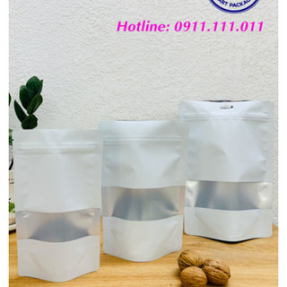 Túi trắng sữa có cửa sổ tràn viền