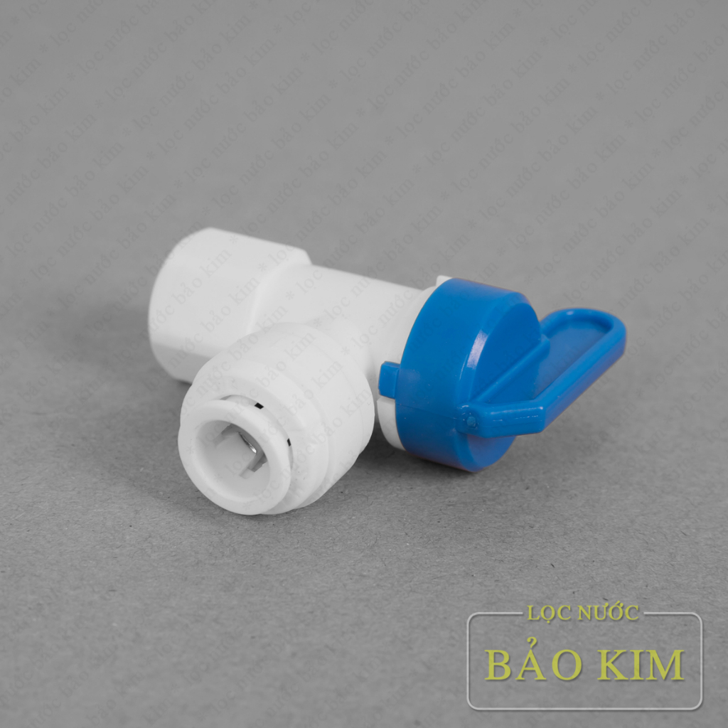 Van bình áp nối nhanh máy lọc nước R.O ren 13  ra dây 6  hoặc dây 10