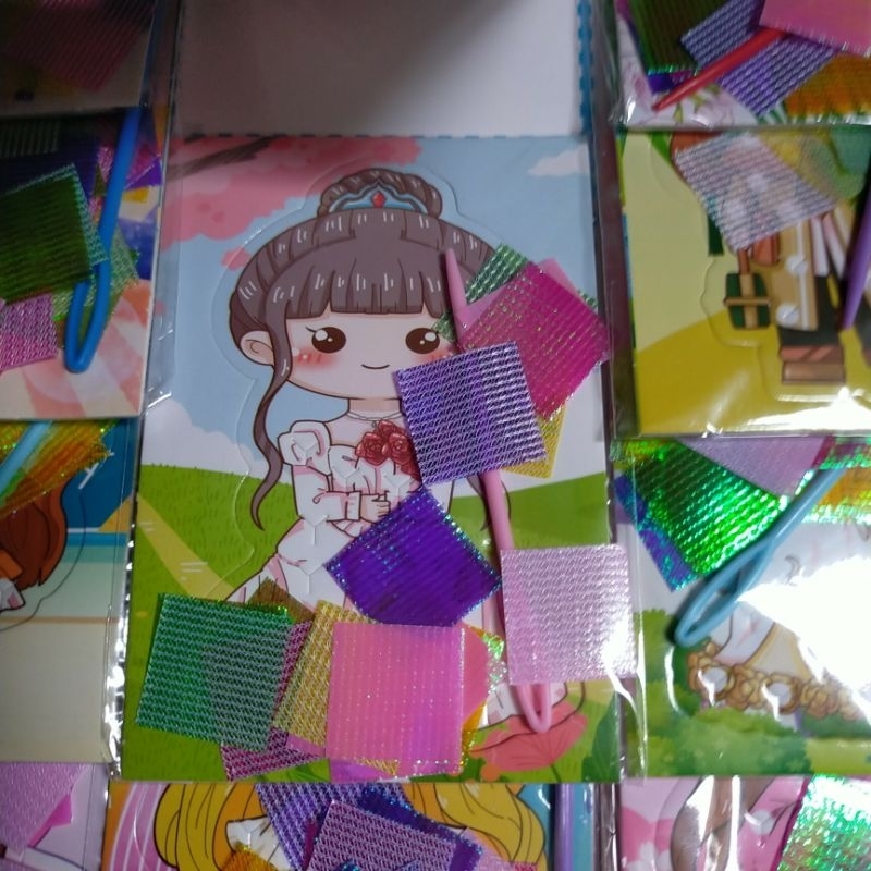 Hót Vỉ 24 tập đồ chơi dán trang trí váy công chúa siêu dễ thương