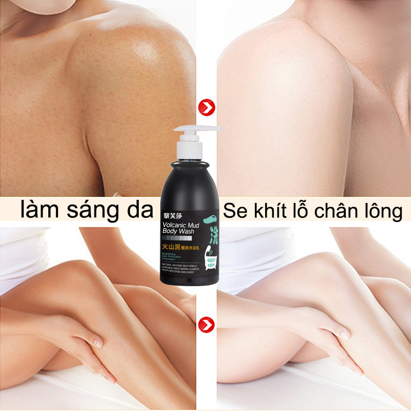Sữa tắm trắng da toàn thân tắm bùn núi lửa làm trắng da sau khi đi nắng tẩy tế bào chết làm trắng nhanh