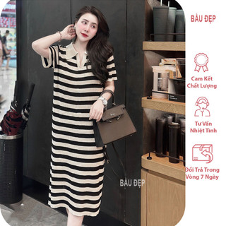 [M199] Váy đầm bầu len Mongtogi freesize